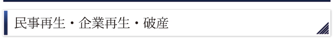 民事再生・企業再生・破産